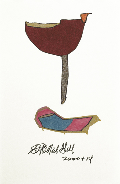 thin stem, funnel,