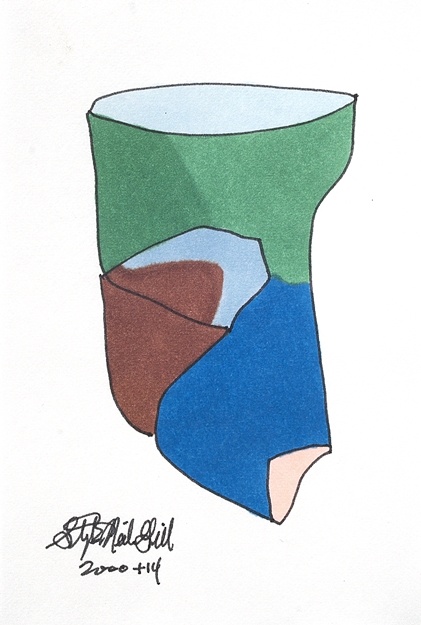 face, ellsworth kelly, drawing, marker,