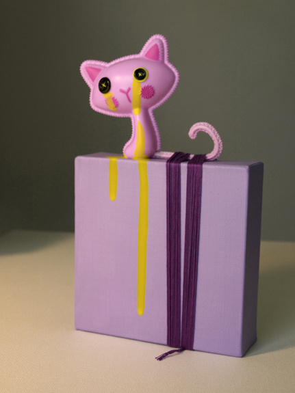 cat, yarn, cry, mixed nedia, conceptual art,
