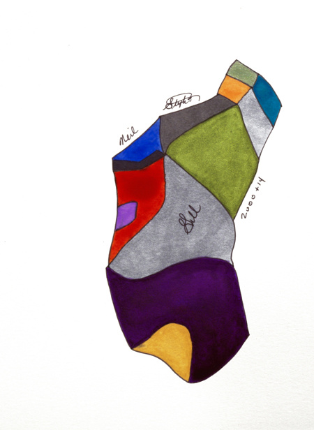 gill, fish, stephen neil gill, painting,