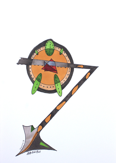 arrow, point