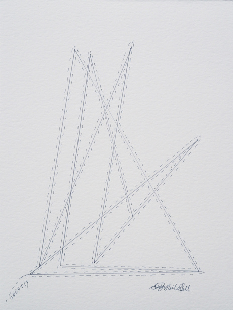 kinetic triangles, pencil, paper,