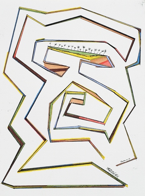 maze, sol lewitt, lines, abstract art,