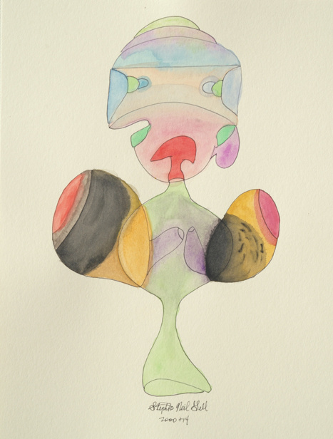 balloon arms, four eyes, sickle throat,