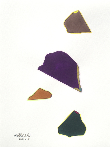 purple, brown, gold, yellow,