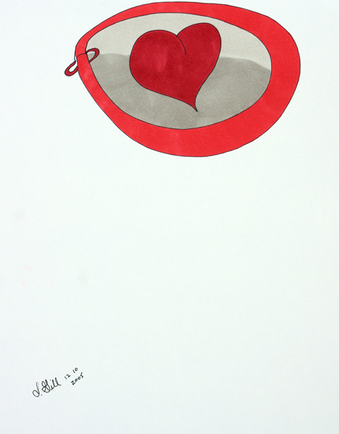 clasped heart,