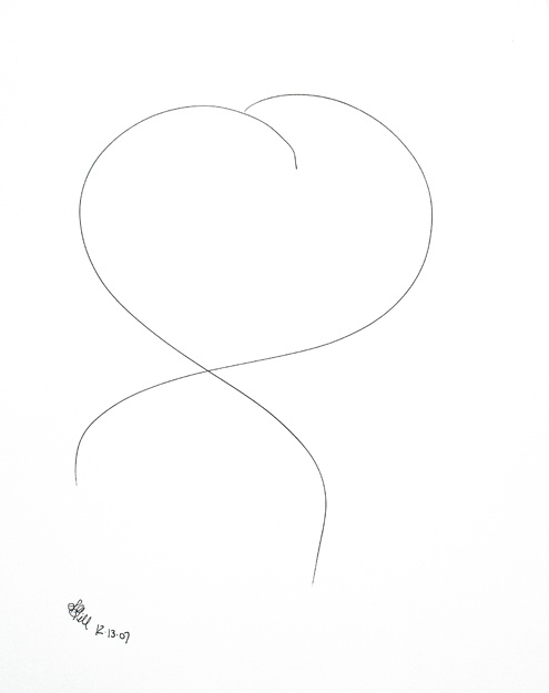 heart, lines, simple,