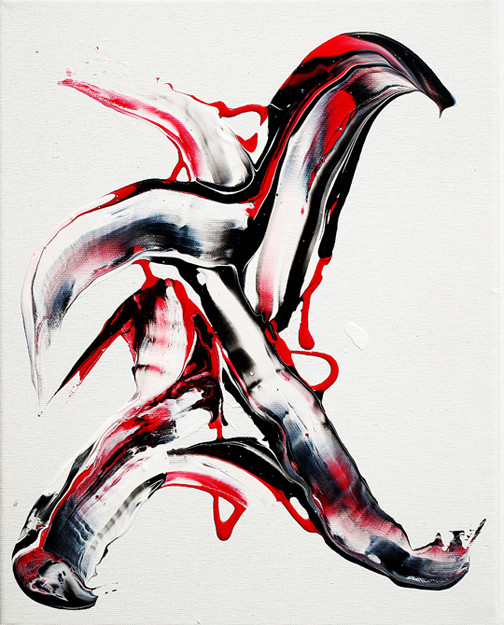 red, black, white,