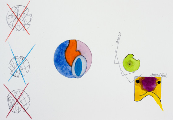 crossed out circles,