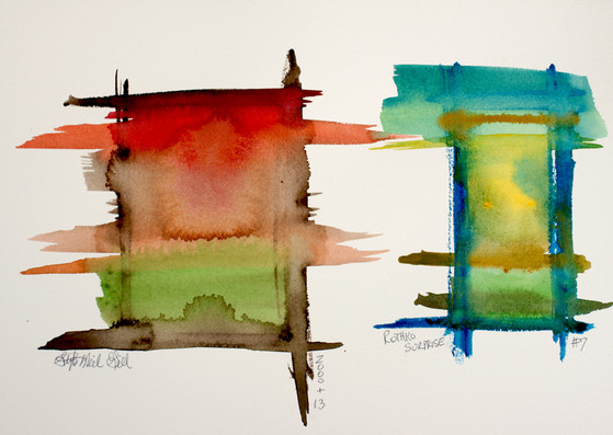watercolor bleed, mark rothko