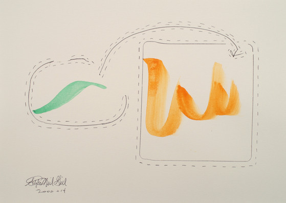 beaker, science, watercolor, solvent,
