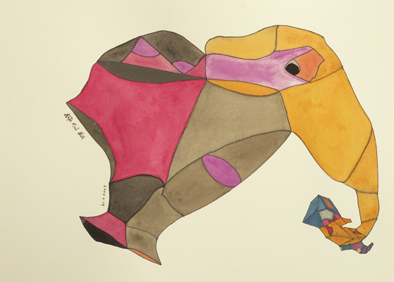 elephant, bird, carry, trunk,