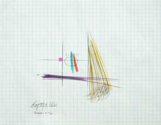 minimalism, cubism, graph paper, drawing,
