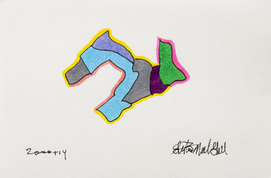 dog, mid century modern, color block,
