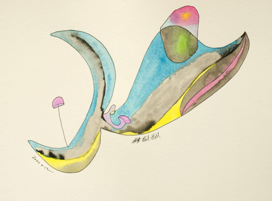 fish, mushroom tail